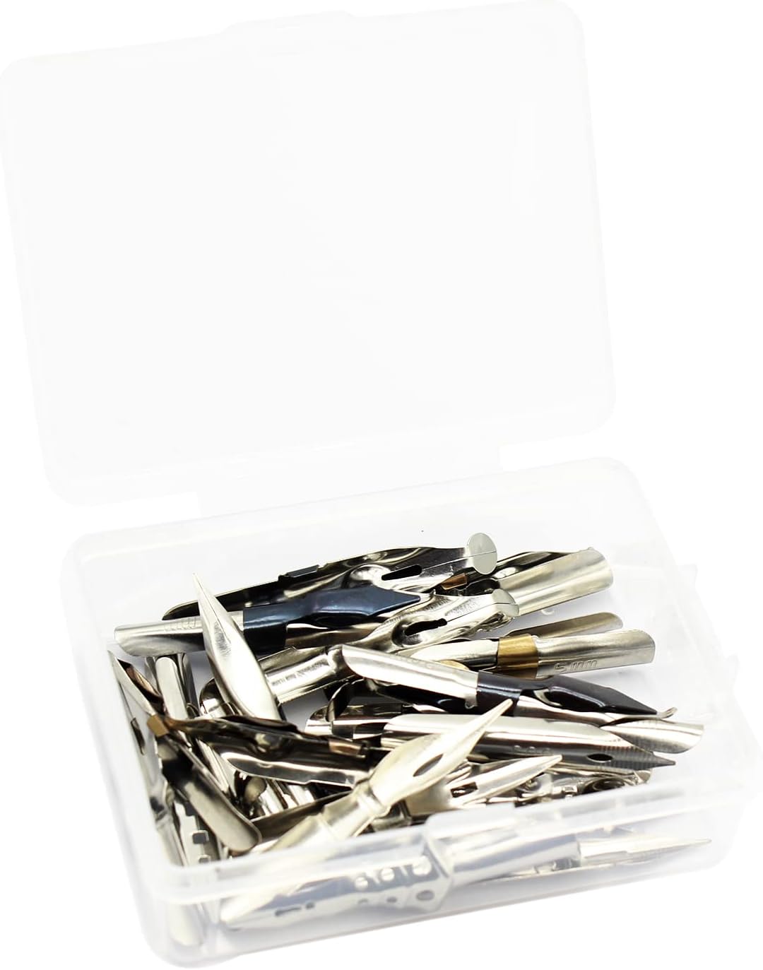 Gullor A Bunch of Nibs for Comic Dip Pen, Assorted Calligraphy Dip Pen Nibs, Various Sizes and Shapes, 18 Nibs in Box