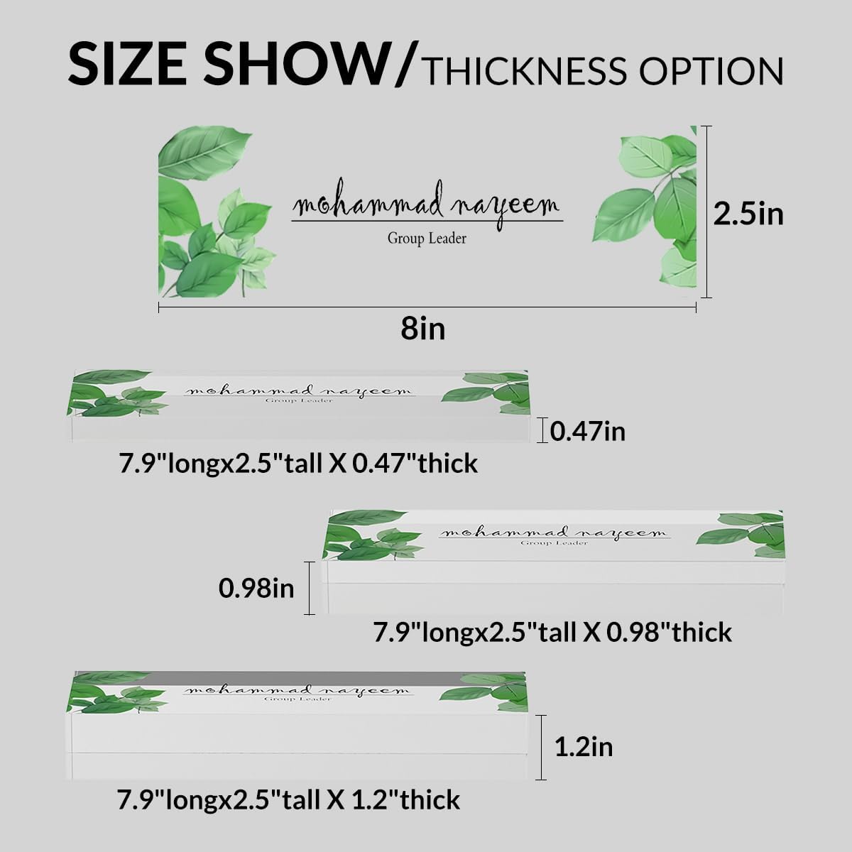 Personalized Custom Name Plates on Acrylic Glass, Office Desk Decor, Personalized Office Gift