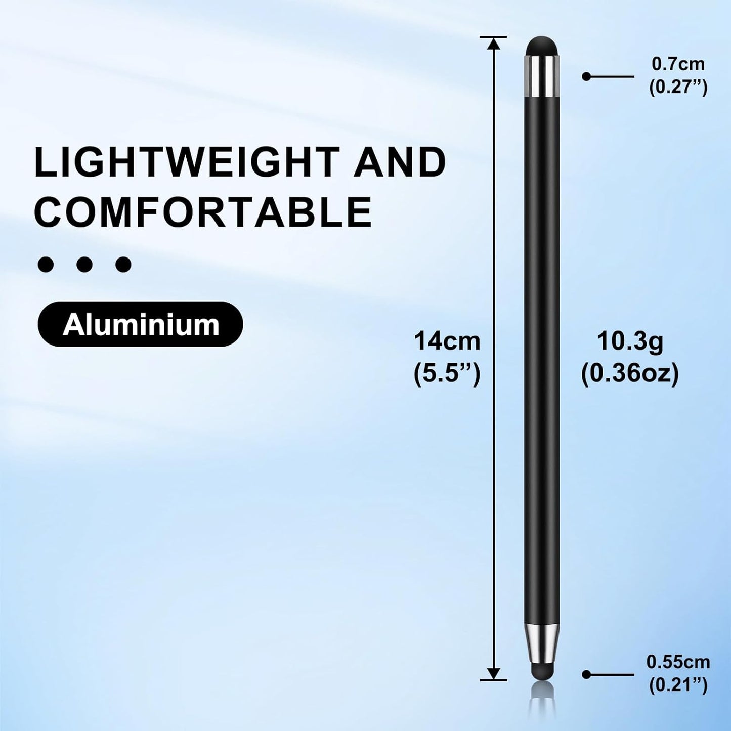 Stylus Pen [10 Pack] Universal Capacitive Touch Screen Pens for iPad/iPhone/Smartphones and Tablets,Compatible with All Capacitive Touch Screen(10 Black)