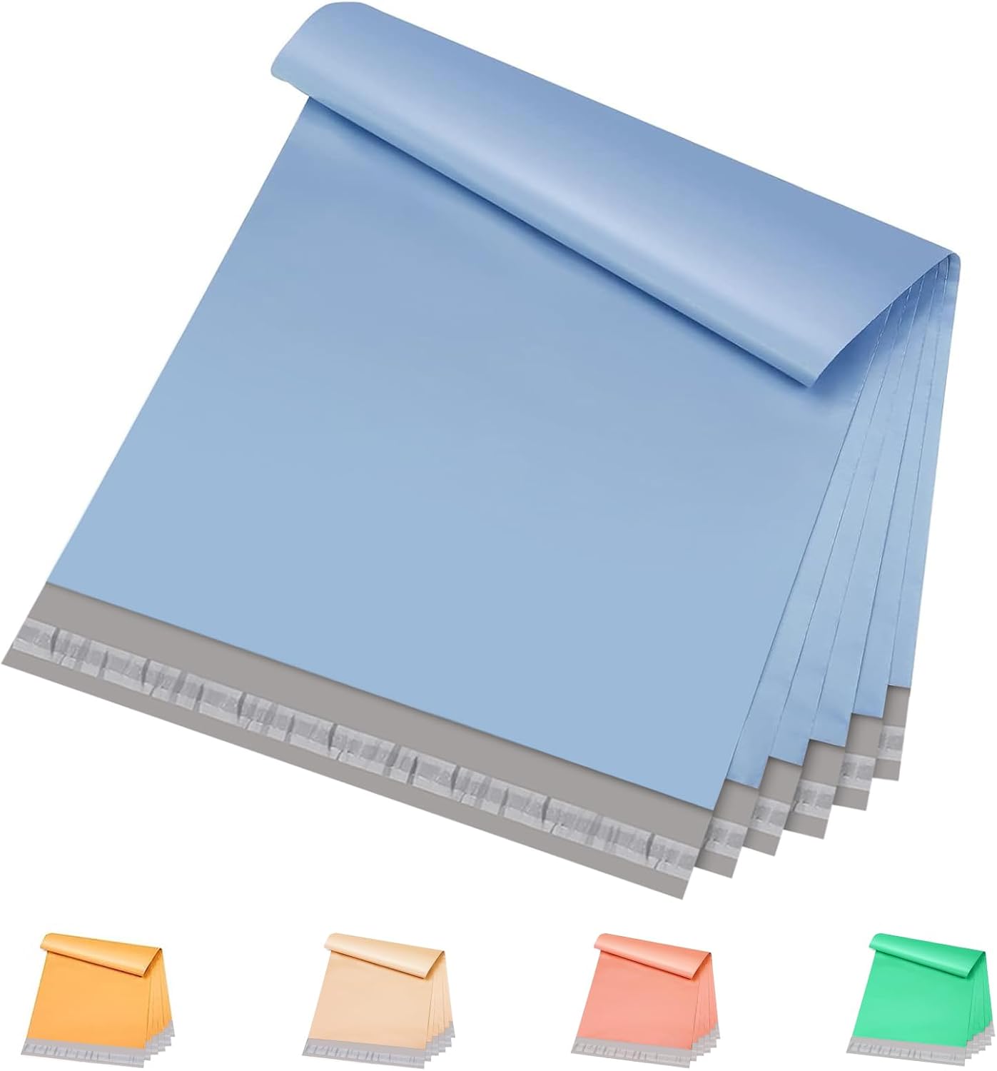 Metronic Poly Mailers 12x15.5 200 Pack, Medium Size Shipping Bags for Clothing, Strong Adhesive Mailing Bags, Tear-Proof Shipping Envelopes for Small Business, Boutique, Postal Bags Poly Bags in Blue