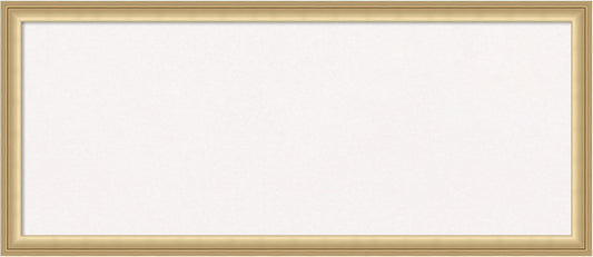 Amanti Art White Cork Board for Wall, 14x32 Vision Board with Gold Frame, Medium Corkboard Office Decor for Home Organization, Casual Corkboard Pinboard to display items for home organization