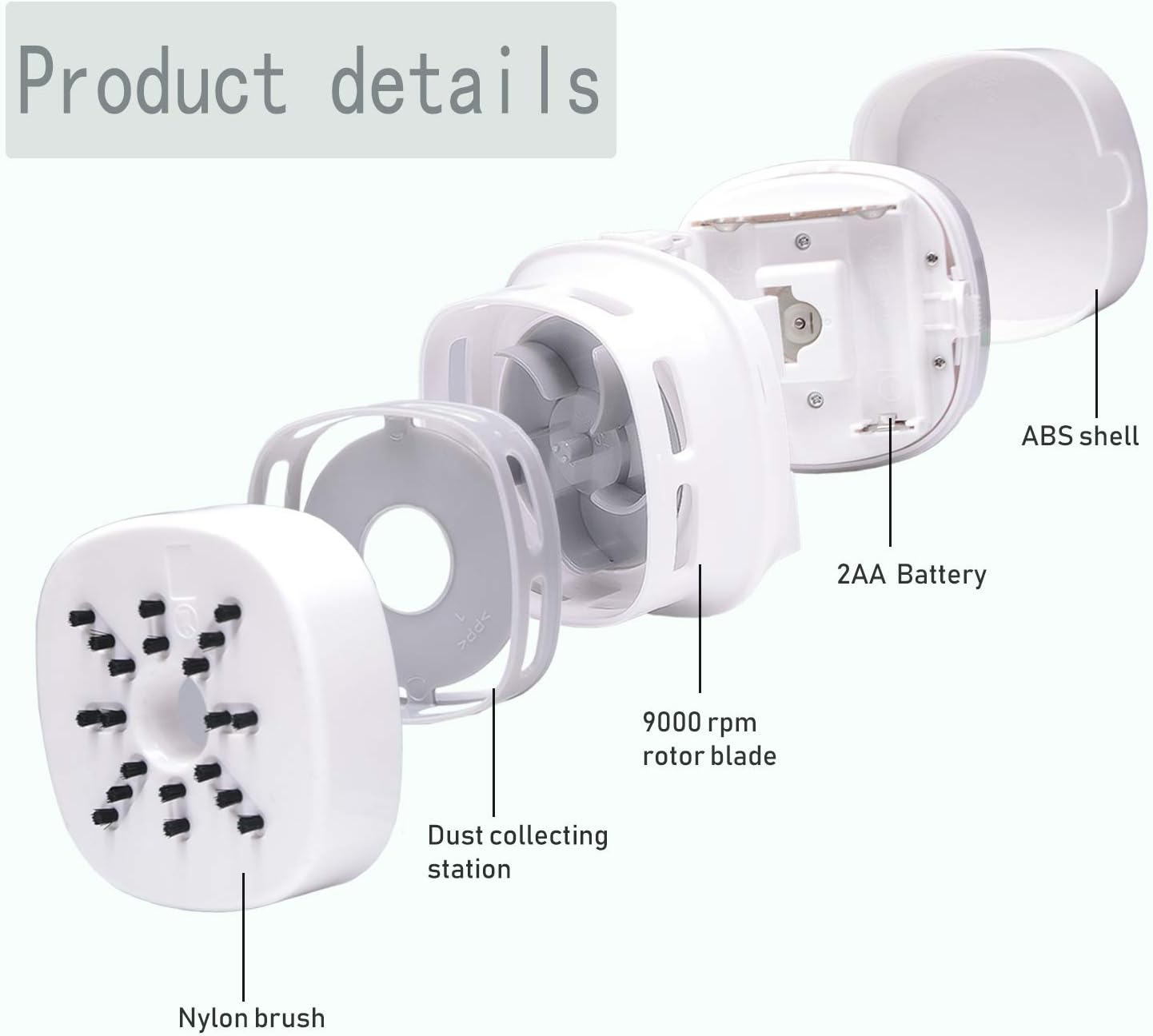 ODISTAR Desktop Vacuum Cleaner,Mini Table dust Sweeper Energy Saving,High Endurance up to 400 mins,Cordless&360º Rotatable for Cleaning Hairs,Crumbs,Computer Keyboard of Kids Gift(Red Charging)