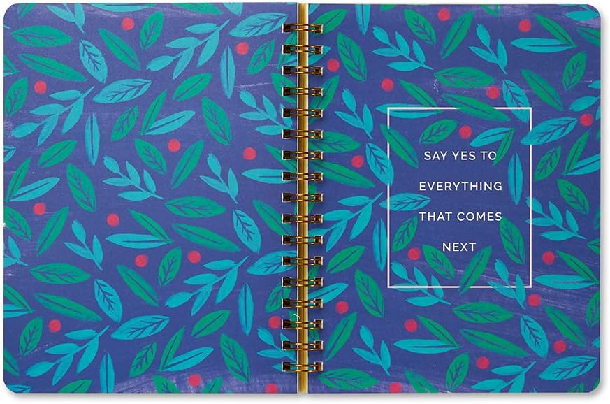 Compendium Spiral Notebook - Oh, Happy Day — A Designer Spiral Notebook with 192 Lined Pages, College Ruled, 7.5”W x 9.25”H