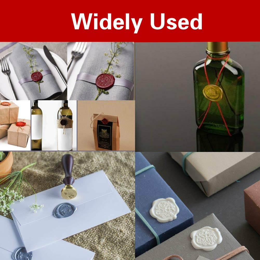 Starry Hummingbird Wax Sealing Stamp with Removable Brass Head Wooden Handle - Retro Vintage Animal Sealing Wax Stamp for Letter Cards Invitations