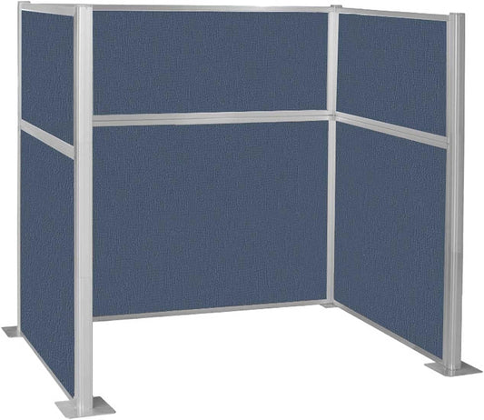 Versare Hush Panel Cubicle Kit | Workstation Partition Walls | Sound Dampening Cubicle Walls | Partitions for Desks