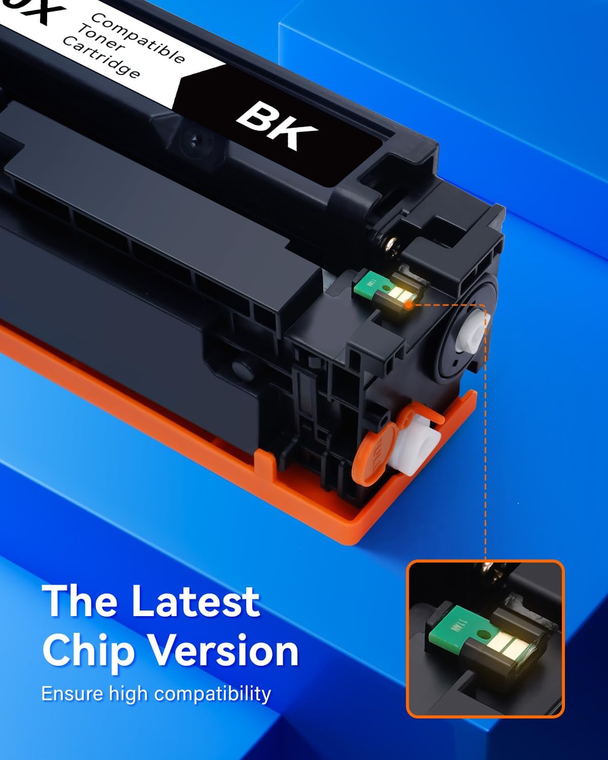 218A Toner Cartridges Set with chip 4-Pack 3301fdw Replacement for HP 218A W2180A W2181A W2182A W2183A 218X W2180X Black Compatible with HP Color Laserjet Pro MFP 3301cdw 3301sdw 3201dw Printers Ink