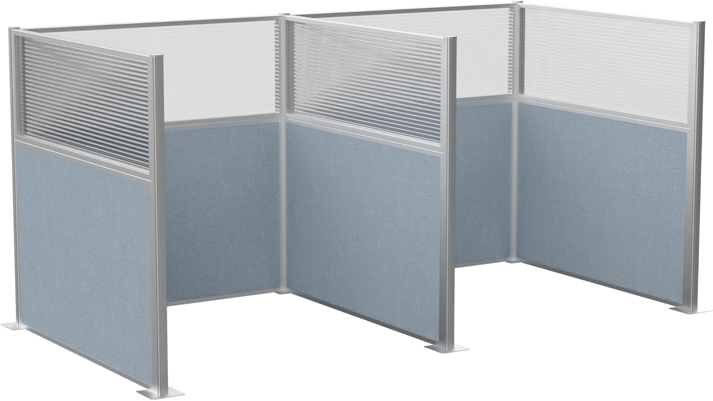 Versare Hush Panel Cubicle Kit | Workstation Partition Walls | Sound Dampening Cubicle Walls | Partitions for Desks