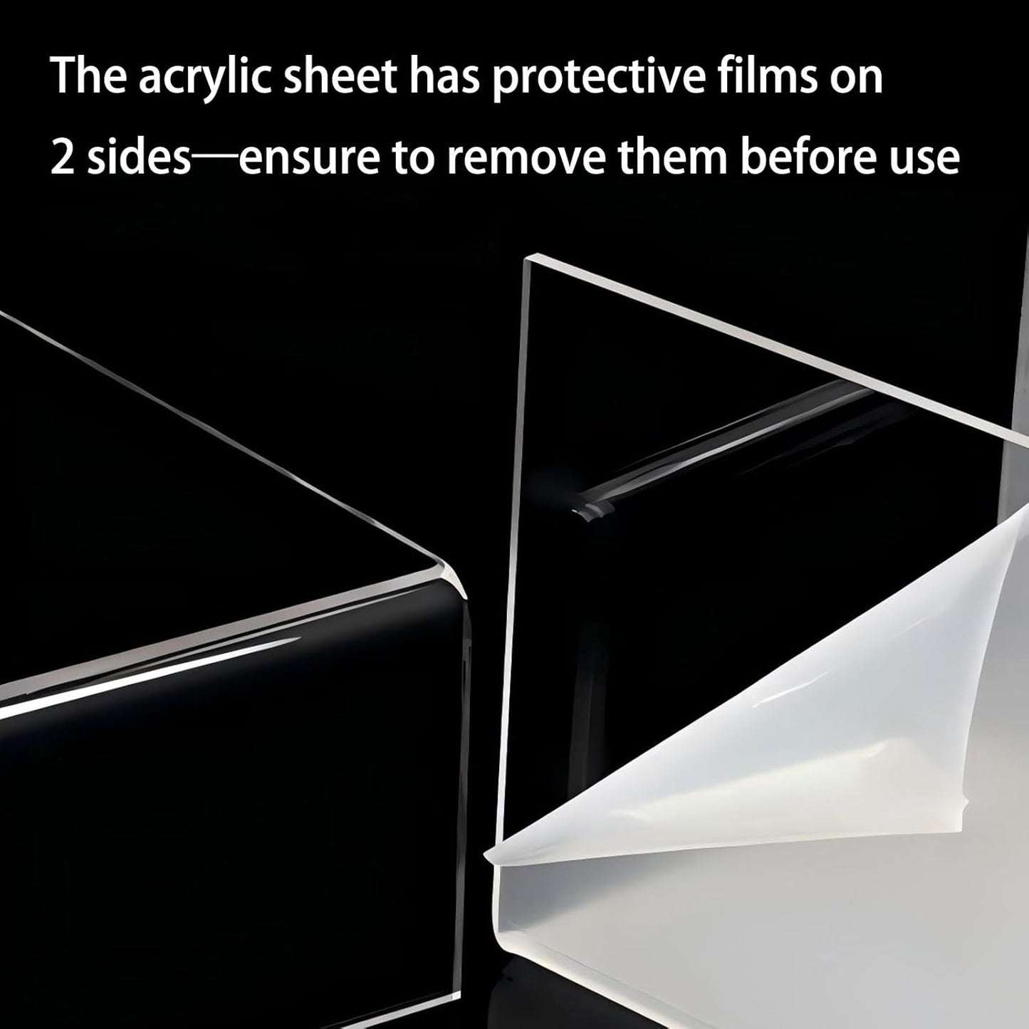 Monitor Stand Riser 2.16/3.34 Inch 2 Height Adjustments Acrylic Stand with Installation Tool, Desk Organizer Accessories Office Desk Storage Rack Screen/PC/Printer/Laptop Riser 7.8 x 15.7 Inch (White)