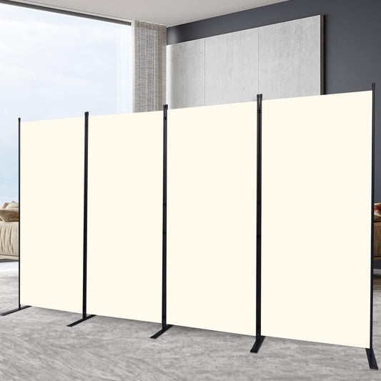 Room Divider 6FT Portable Room Dividers and Folding Privacy Screens, 136'' W Fabric Divider for Room Separation, 4 Panel Partition Room Dividers Freestanding Wall Divider Screen for Dorm Studio Office
