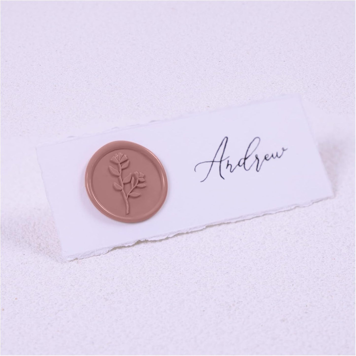 UNIQOOO Dusty Mauve Sealing Wax Sticks for Wax Seal Stamp - Perfect for Wedding Invitations, Cards Envelopes, Snail Mails, Wine Packages, Christmas Gift Ideas, Pack of 8