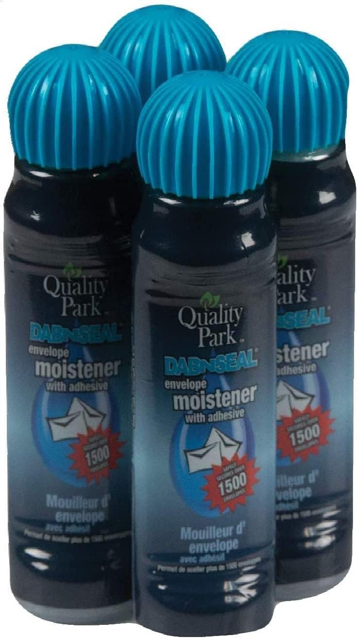 Quality Park Clasp Envelopes 100-Pack and Dab-N-Seal Envelope Moistener 4-Pack