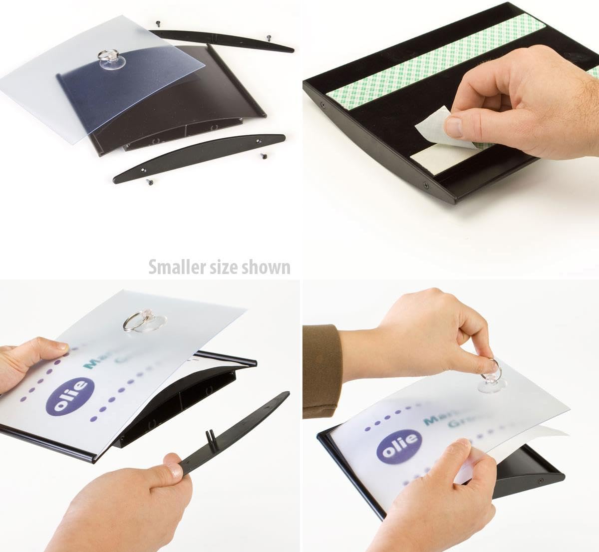 Displays2go Wayfinding Systems for 6" x 8-1/2" Custom Signage - Set of 2