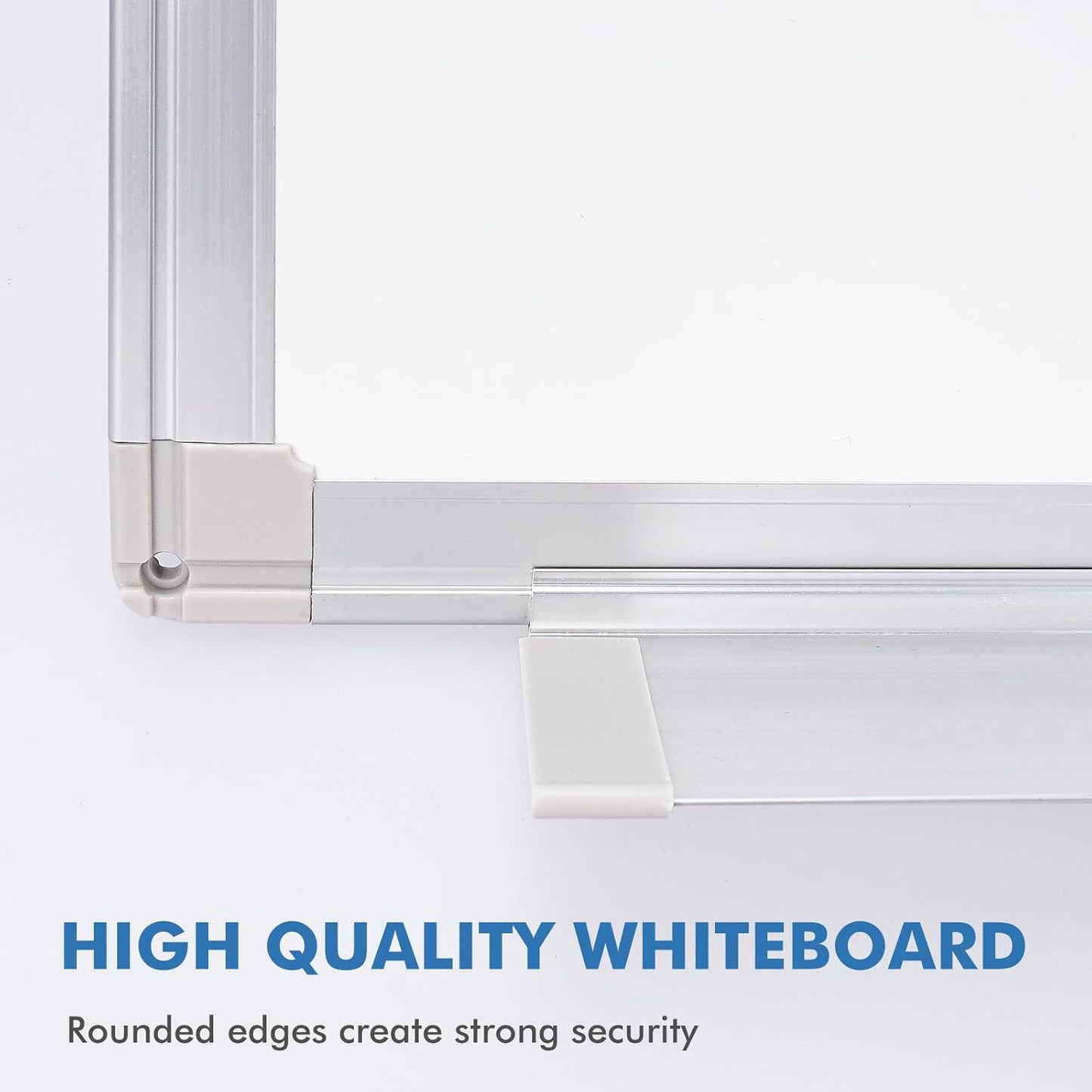 Double Sided White Board Dry Erase, 30 x 20 inch Magnetic Dry Erase Board Whiteboard for Wall, Aluminum Frame Wall-Mounted or Hanging Whiteboard Marker Board Writing Board