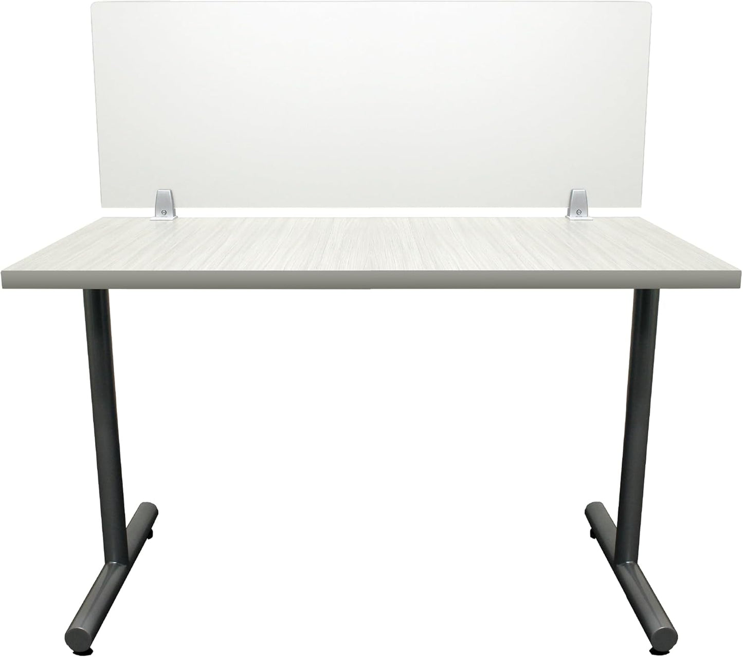 OBEX Frosted Acrylic Desk Mounted Privacy Panel, 24" x 60", Frosted