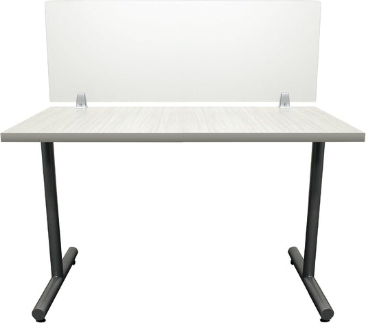 OBEX Frosted Acrylic Desk Mounted Privacy Panel, 12" x 72", Frosted
