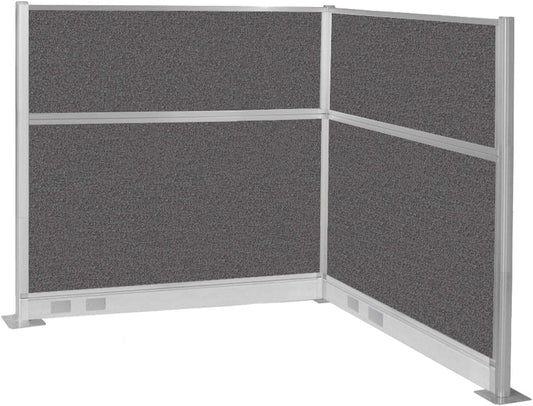 Versare Pre-Configured Hush Panel Electric Cubicle | Workstation Divider Walls | Cubicle Privacy Panels | Office Partition Walls