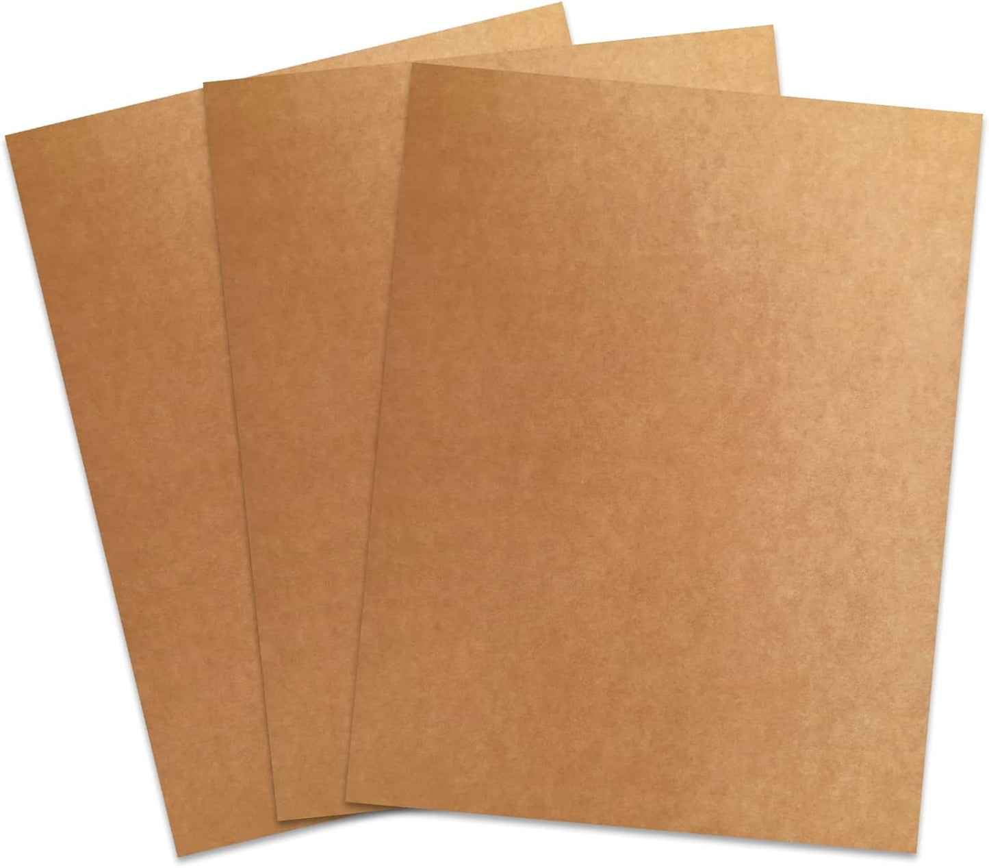 Binditek 100 Pack 12 Mil Paper Binding Covers, 230GSM (85lb), Brown Cardstock, 8.5 x 11", Kraft Paper, Un-Punched, Invitations, DIY
