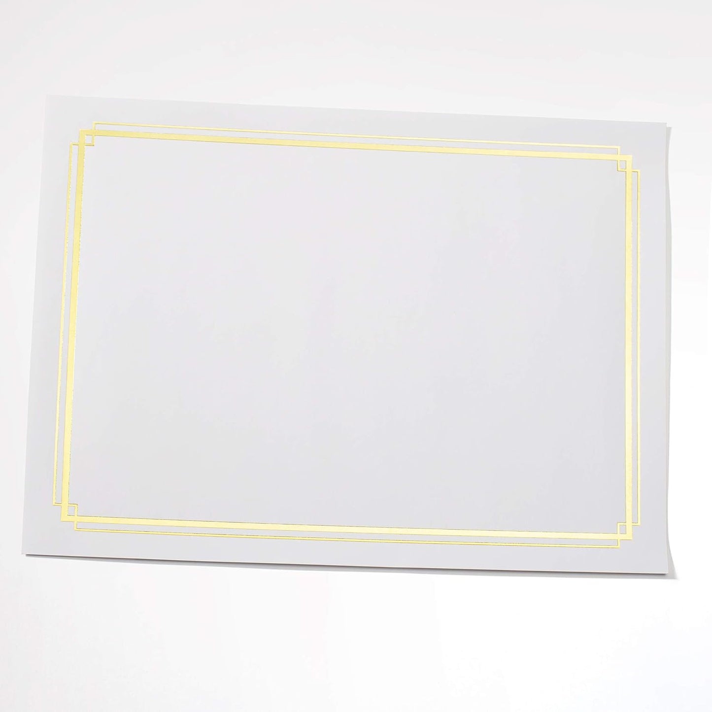 PaperDirect White Specialty Certificates, Gold Foil Border on 38lb Certificate Paper, 8.5 x 11 Inches, Laser and Inkjet Compatible, 30 Count, For School, Work, Diplomas & Award Certificates