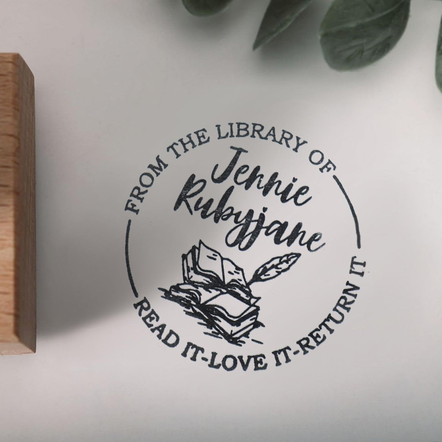 STAMTECH Custom Logo Book Embosser Stamp (Book Embosser Design)