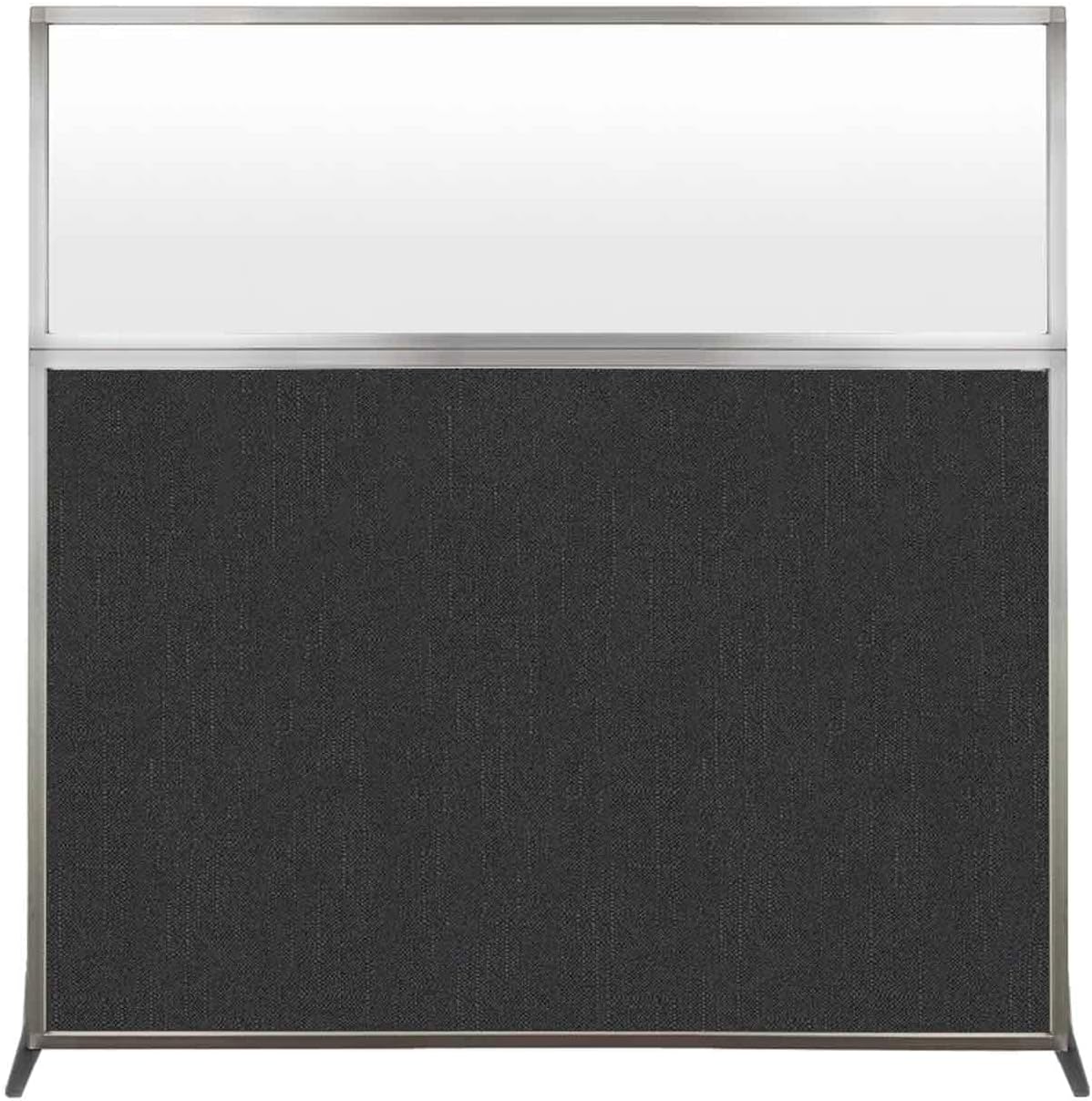 Versare Hush Screen Portable Room Divider | Workstation Wall Divider | Freestanding Privacy Hush Panels | Frosted Windows | Fabric Office Divider Screen | Great for Room Separation