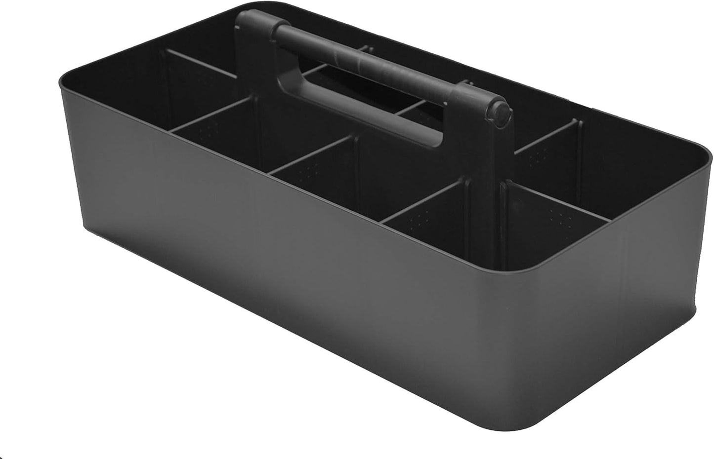 Portable Caddy Organizer - Stackable Plastic Caddy with Handle | Desk, Makeup, Dorm Caddy, Classroom Art Organizers (Made In Usa) (Ivory/Gray/Royal Purple/Black)