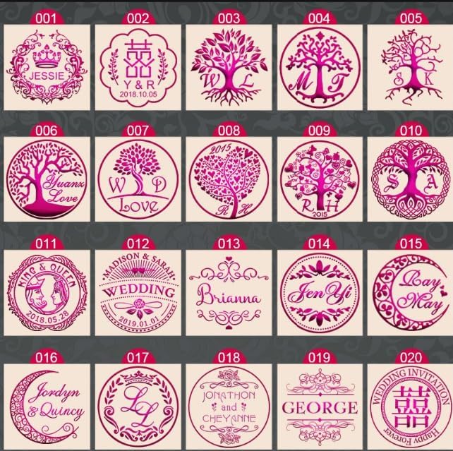 YGHM Vintage Custom Seal Wax Stamp - Personalized Logo/Image Design, Perfect for Wedding Invitations, Envelopes & Hand Crafts
