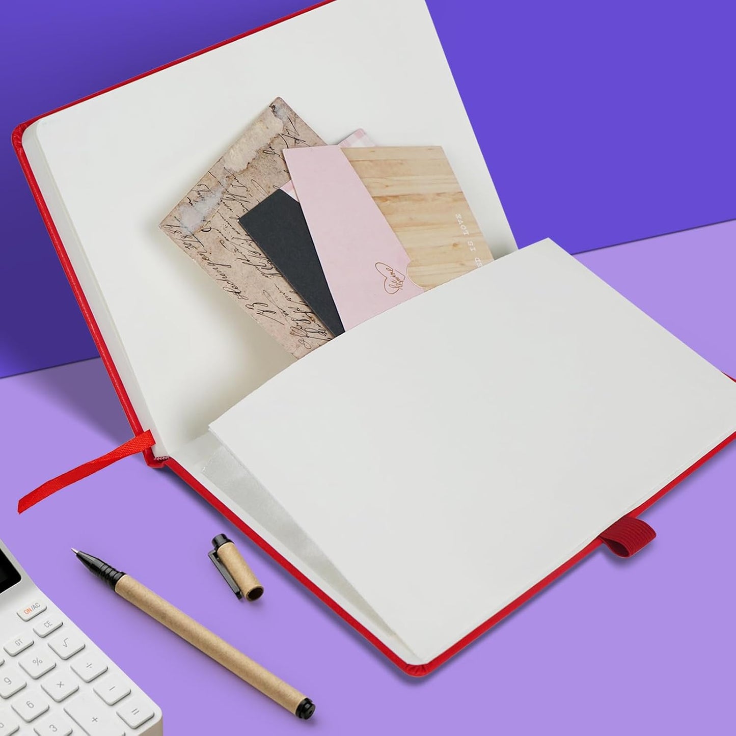 Lined Journal Notebooks for Work, Travel, College, A5 Size 100 GSM Thick Paper, Classic Ruled Journaling Notebook, Hardcover Notepad for Writing 160 Pages, 5.5 x 8.3 inch, Royal Blue