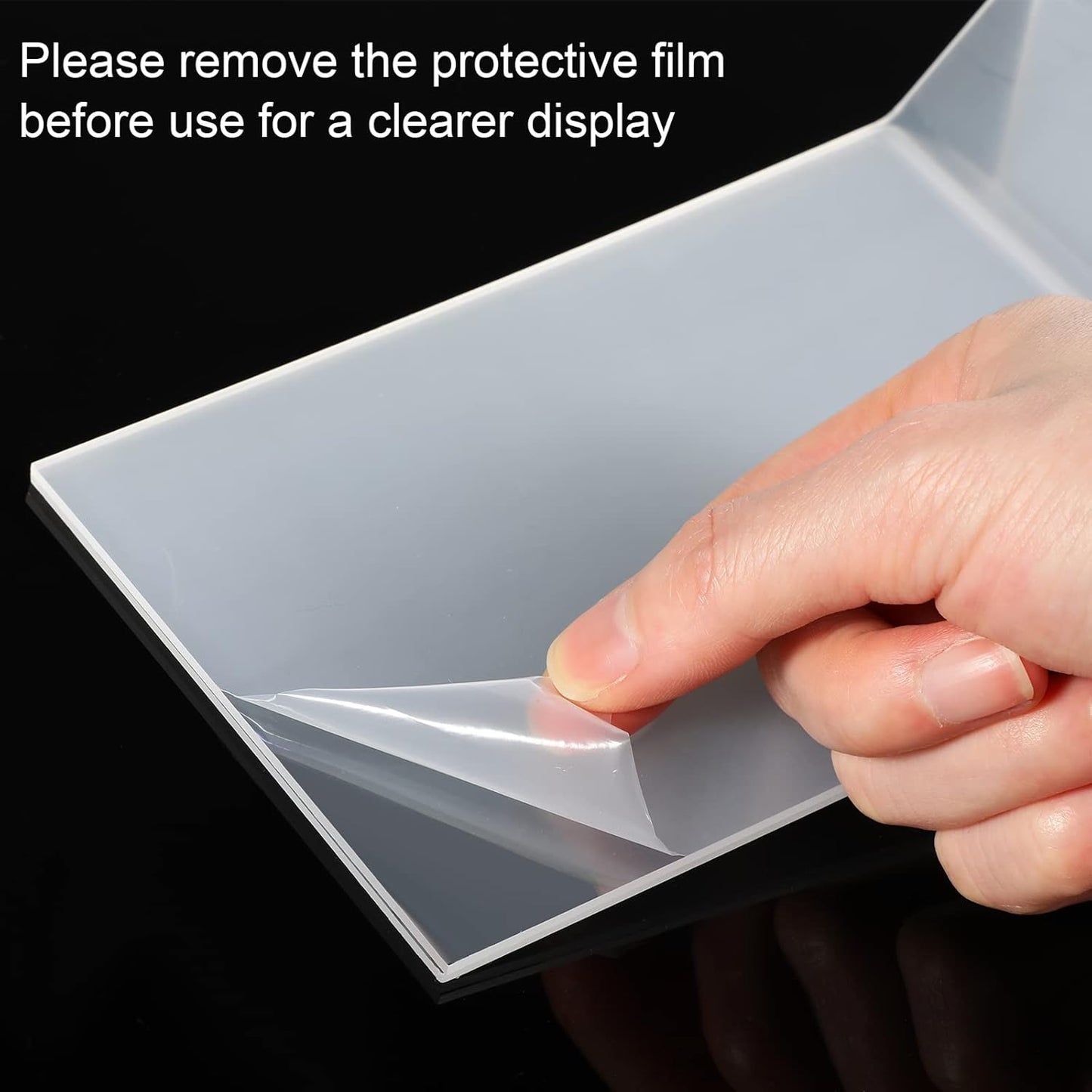 24 Pack Acrylic Sign Holder, Plastic Clear Table Display Holder Double Sided Menu Display Stands T Shaped Card Picture Frames for Office, Weddings, Meetings, Hotels, Restaurants (4 x 6 Inches)