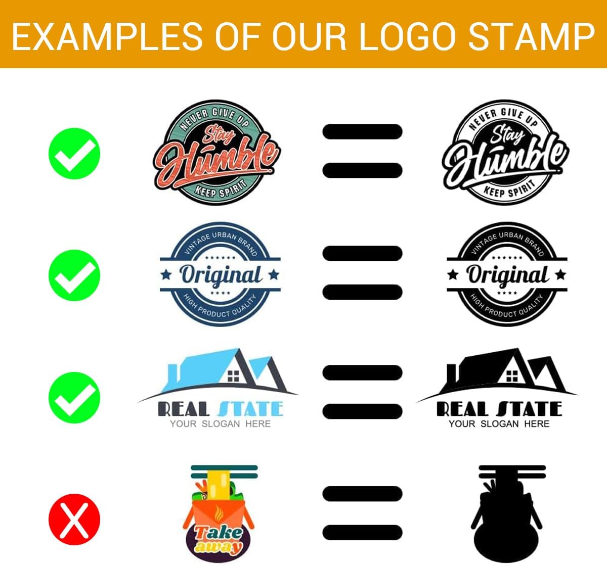 Custom Logo Stamp Personalized Business Logo Stamp Customized Self Inking Stamper Customizable Image Text Rubber Stamp for Local Business Round 4 Sizes 5 Ink Colors Options Available