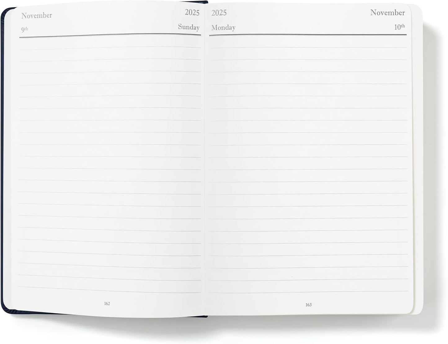 Wykeham's Executive 2025-26 Daily Journal Planner – Customization Available – Mid-Year Academic Diary (Royal Blue, 8.5"×5.5")