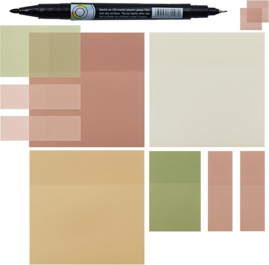 Transparent Sticky Notes, 3"x3" Clear Sticky Notes, Waterproof Translucent Sticky Note Pads for Books Annotation, Clear Post it Notes for Bible Study, School, Office