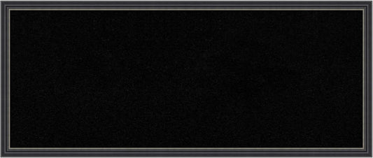 Amanti Art Black Cork Board for Wall, 13x31 Vision Board with Black Wood Frame, Medium Corkboard Office Decor for Home Organization, Traditional Corkboard Pinboard to Display Items for Home