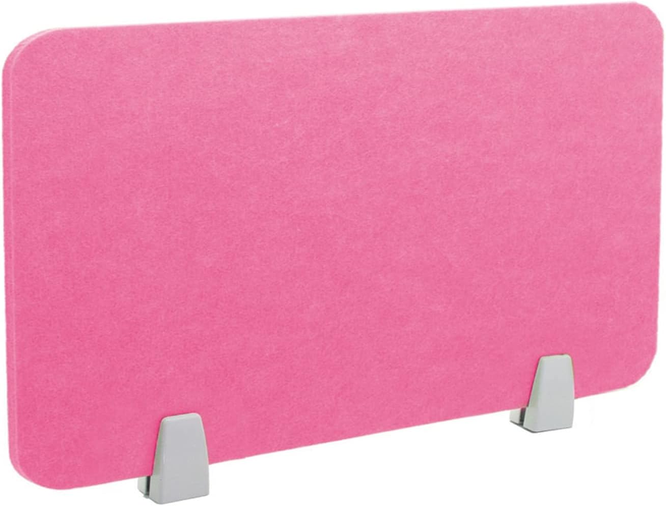 Icegrey Acoustic Desk Divider Privacy Panel Removable Sound Absorbing Desk Partition Board with 2 Clips for Student Call Centers Offices Braries Classrooms Library, Rose Red, 19.5x15.6"
