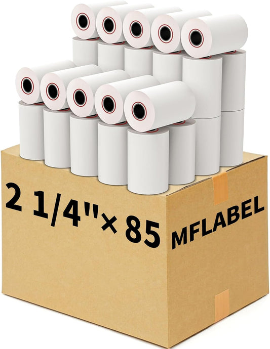 MFLABEL® 400 Rolls 2 1/4" x 85' Thermal Paper Cash Register POS Receipt Paper