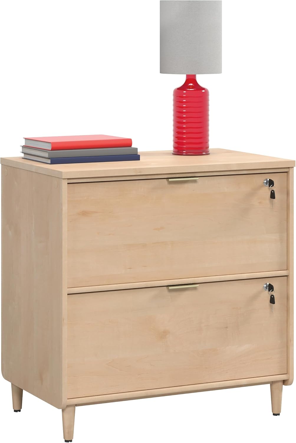 Sauder Clifford Place 2-Drawer Lateral File Cabinet, Natural Maple Finish