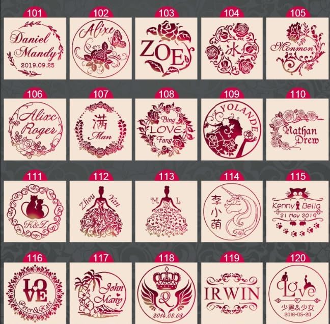 YGHM Custom Sealing Wax Stamp Logo Personalized Image Custom Sealing Wax Seal Stamp Wedding Invitation Vintage Stamp Custom