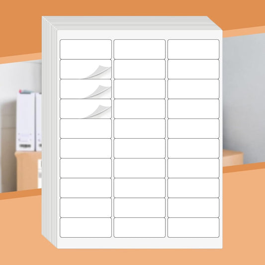 1" X 2-5/8" 30 Up Mailing Labels for Laser/Inkjet Printer,Address Labels,Thermal Labels for Printer,Shipping Mailing Labels (100 Sheets - 3000 Labels)