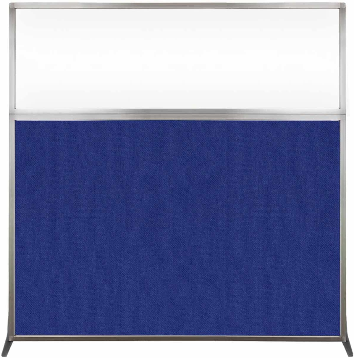 Versare Hush Screen Portable Room Divider | Workstation Wall Divider | Freestanding Privacy Hush Panels | Clear Windows | Fabric Office Divider Screen | Great for Room Separation