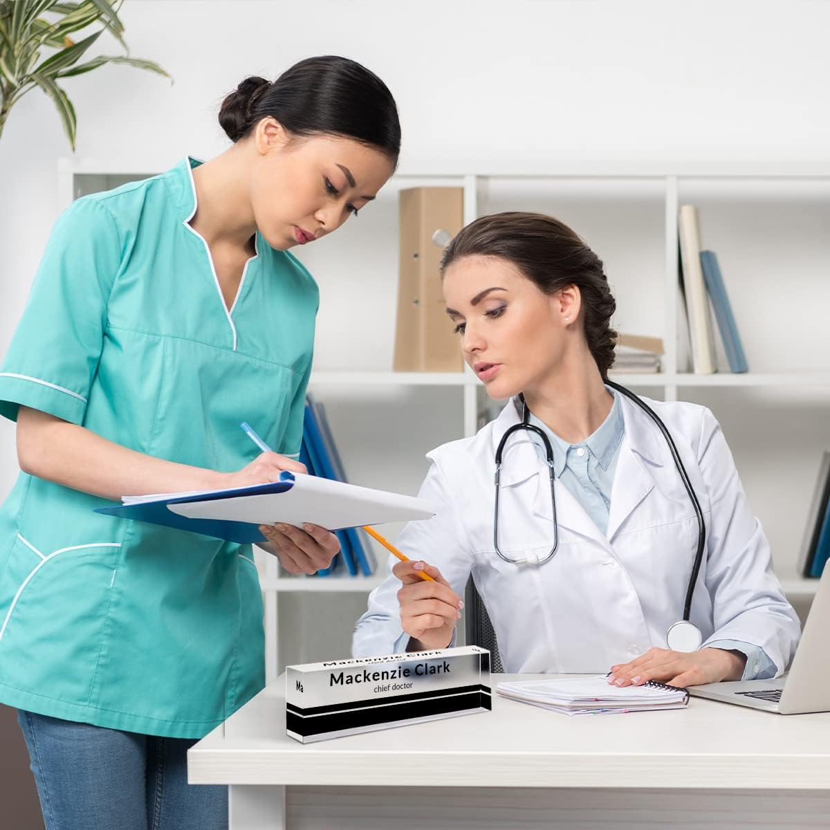 Custom Name Plates Desks | Desk | Personalized Desk Gifts | Office Desk Name Plate Personalized | Name Tags | Desk Accessories Men or Women|Acrylic Name Plate Desk