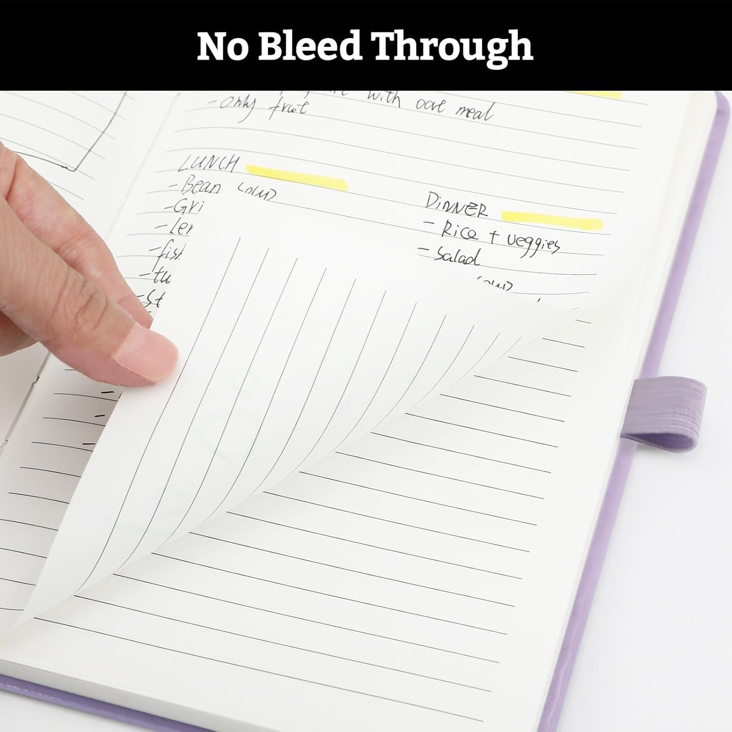 Hardcover Lined Bullet Dotted Journal Notebook, A5 140 192 Pages 100 120Gsm Paper College ruled for School,Work,Travel,and Daily Planning，5.7''*8.3'' (6, Lavender, A5 Lined)