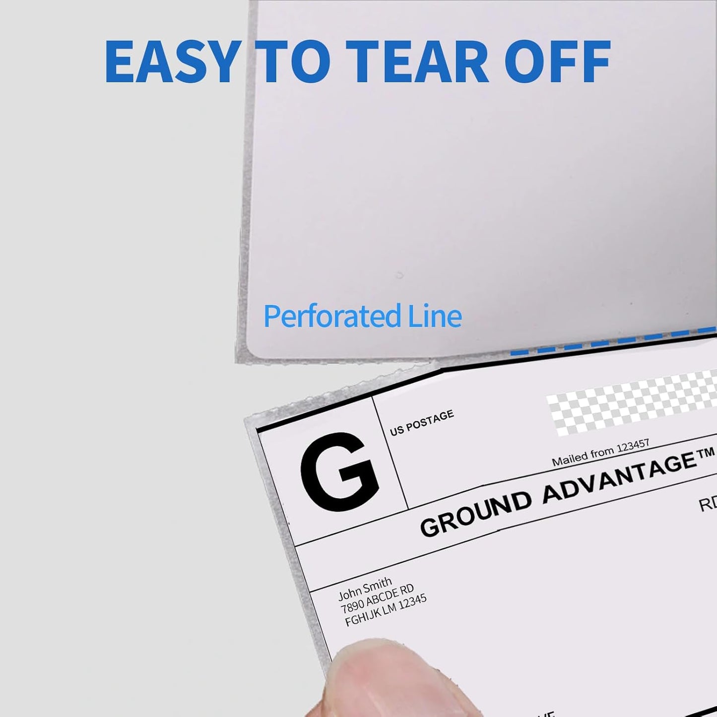 4"×6" Direct Thermal Shipping Label, Fanfold Thermal Label 1000 Packs (500packs Per Stack) Permanent Adhesive, Compatible with Zebra, Rollo, Jadens, Nelko