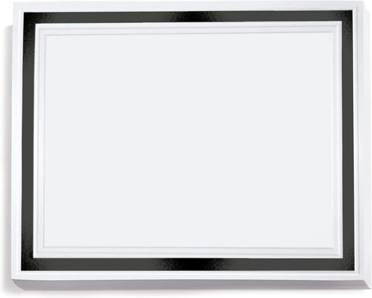 PaperDirect Pristine Specialty Certificates, 50 Sheets of 38lb White Paper, 8½" x 11", Black Bold Foil Border, Perfect for Awards, Students, Employees, Volunteers, Course Completion, Diplomas