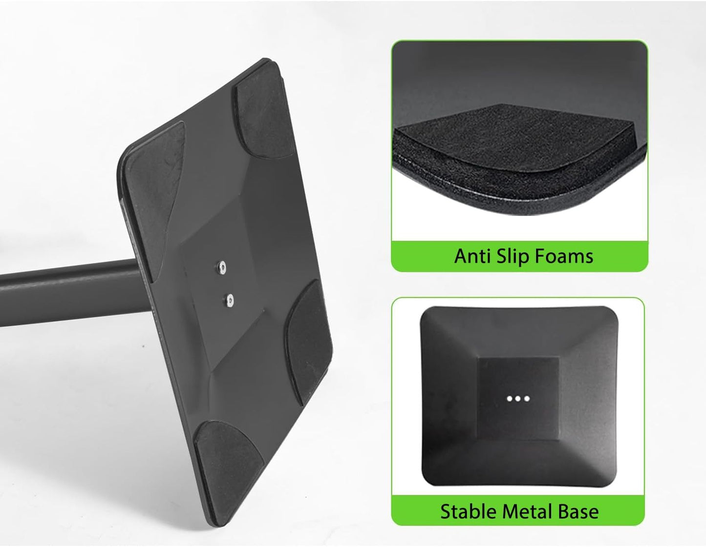 3Packs Heavy Duty Adjustable Pedestal Poster Sign Stand, 8.5x11 Aluminum Open Floor Standing Sign Holder for Vertical and Horizontal View Display (8.5x11,Black)