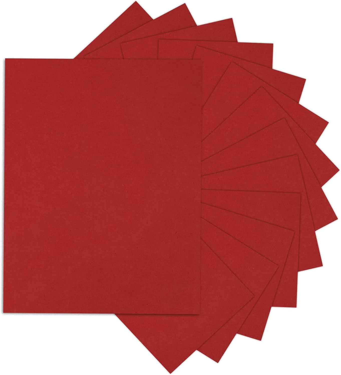 24 Sheets Red Cardstock 8.5 x 11 Thick Printer Paper, Goefun 80lb Red Card Stock Paper for Christmas, Valentines Day, Invitations and Craft