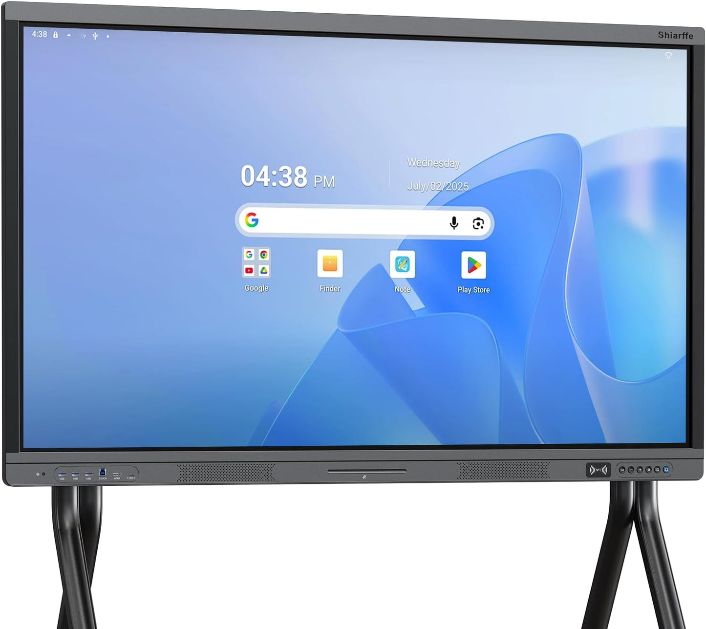 Shiarffe X5 Smart Board 55" 4K Interactive Whiteboard Google EDLA-Certified, OTA Software Updates Android 14 OS Octa-Core, Smart Whiteboard for Classroom Office Homeschool