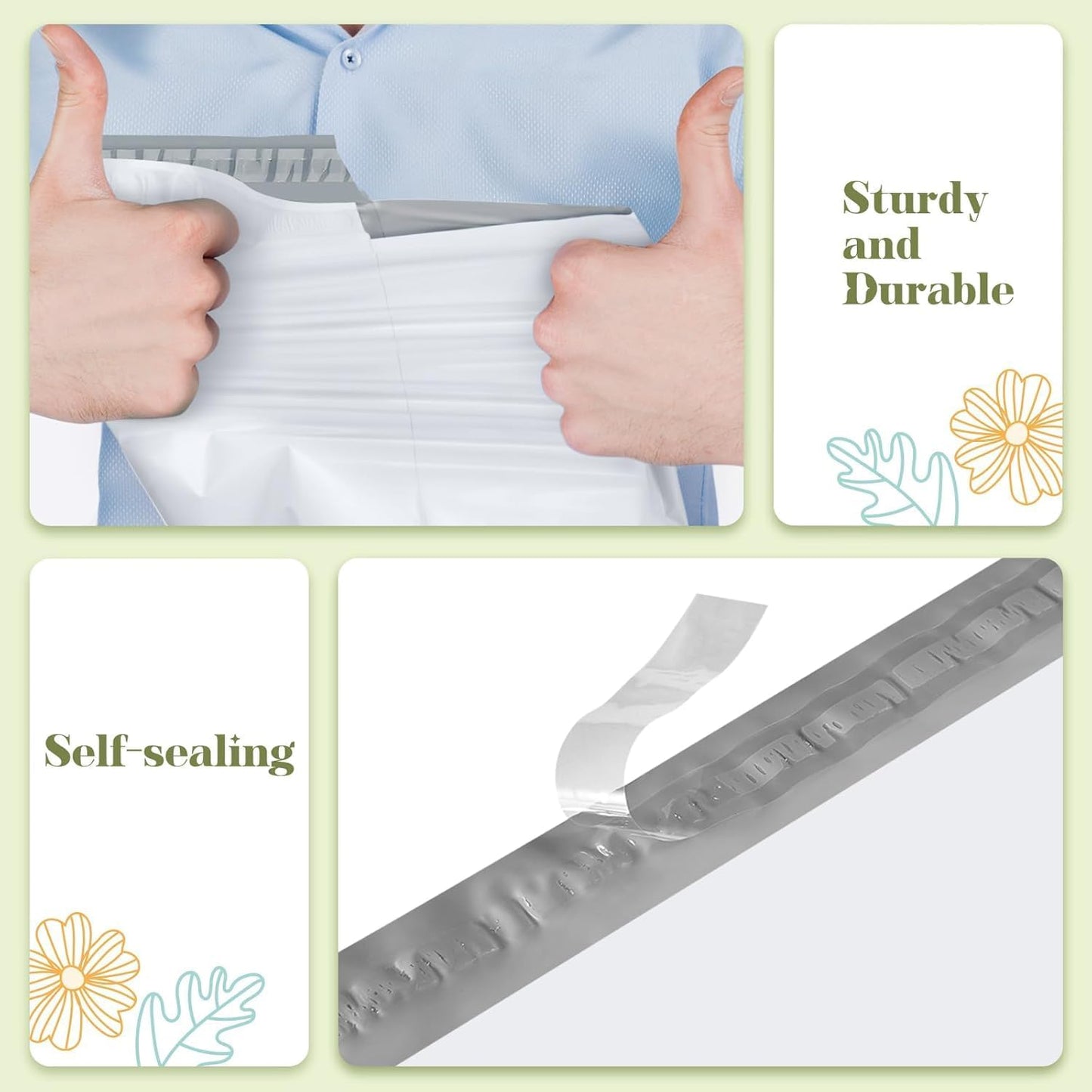 Fuxury Poly Mailers 19x24 Inch 600 Pack, Bulk Shipping Bags for Clothing, Strong Adhesive Shipping Envelopes for Small Business Suppliers,Waterproof Mailers Poly Bags Mailing Envelopes White