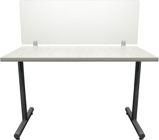 OBEX Frosted Acrylic Desk Mounted Privacy Panel, 12" x 66", Frosted