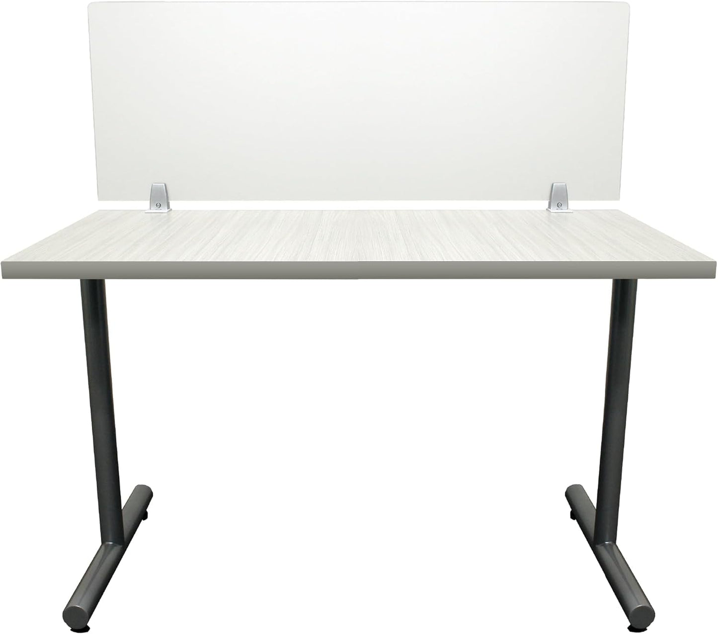 OBEX Clear Acrylic Desk Mounted Privacy Panel, 24" x 36", Clear