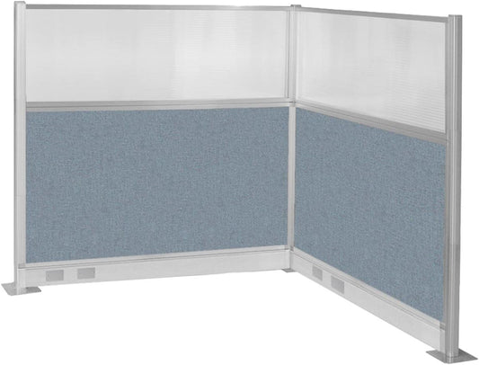 Versare Pre-Configured Hush Panel Electric Cubicle | Workstation Divider Walls | Cubicle Privacy Panels | Office Partition Walls