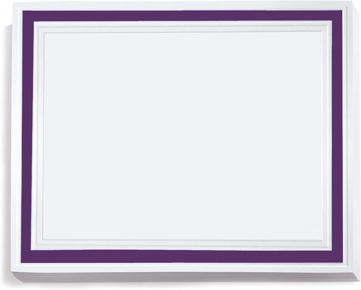 PaperDirect Pristine Specialty Certificates, 50 Sheets of 38lb White Paper, 8½" x 11", Purple Bold Foil Border, Perfect for Awards, Students, Employees, Volunteers, Course Completion, Diplomas